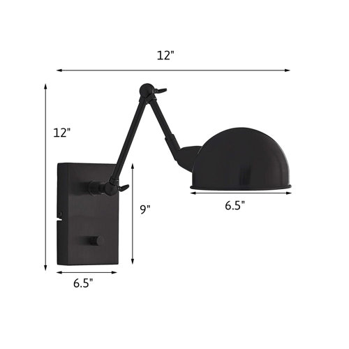 Latitude Run® Steel Metal Swing Arm Sconce Wayfair Canada